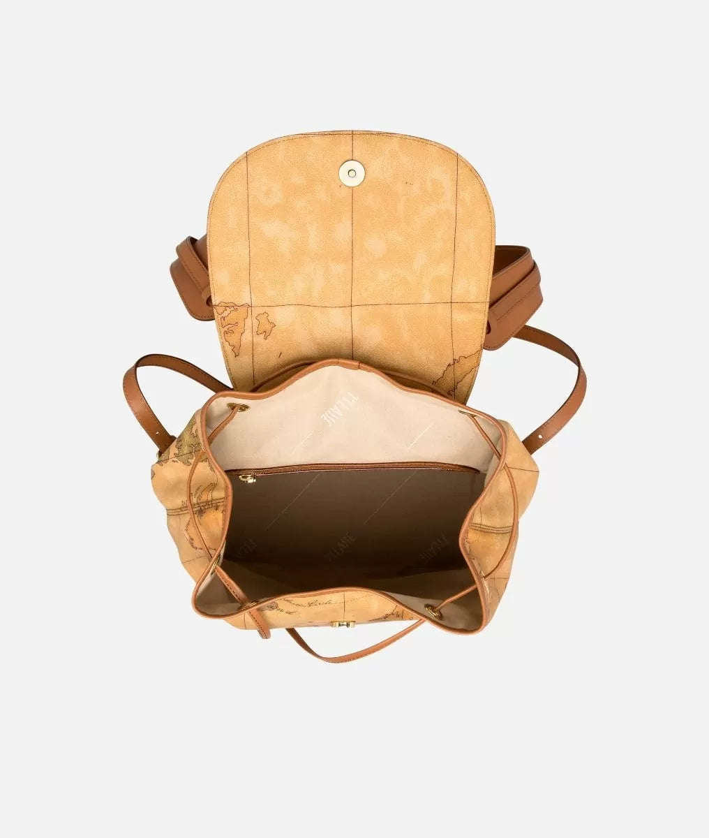 Geo Classic Zaino con angoli in pelle