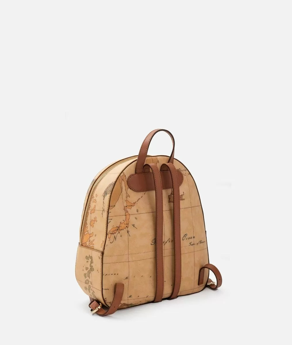 Geo Classic zaino con inserti frontali in pelle