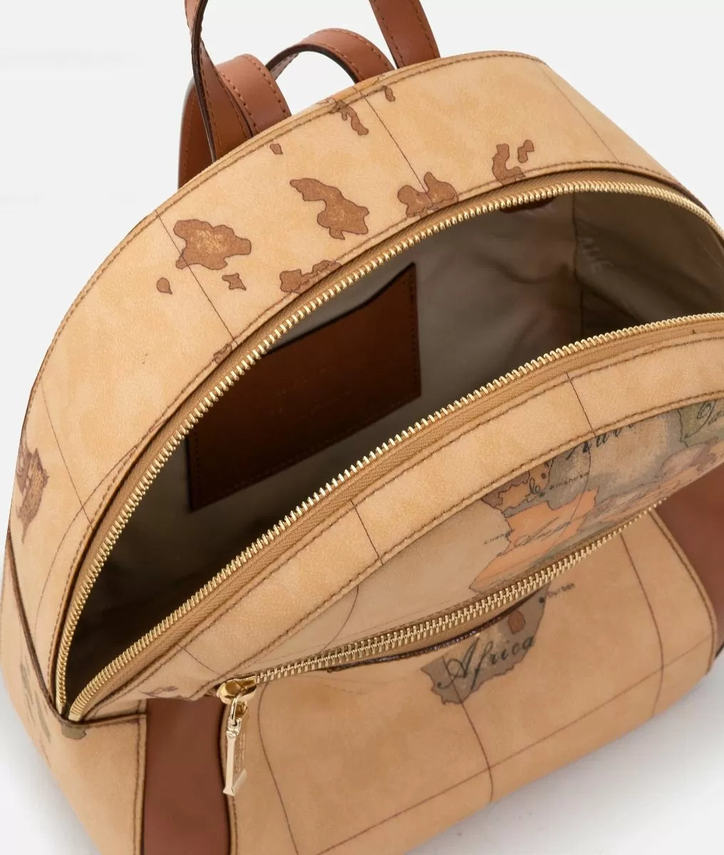 Geo Classic zaino con inserti frontali in pelle