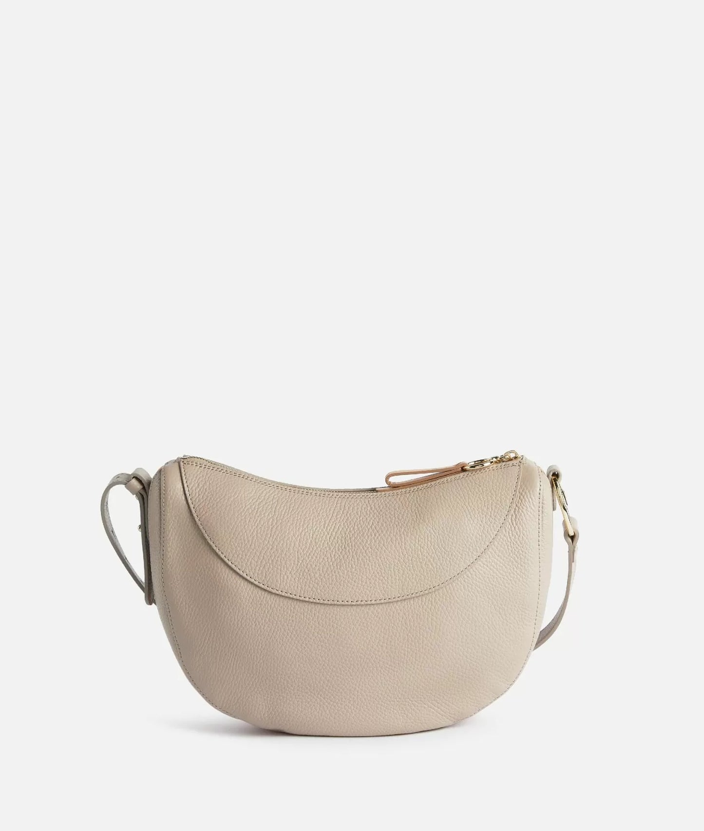 Universe Leather tracolla a mezzaluna piccola Taupe Chiaro