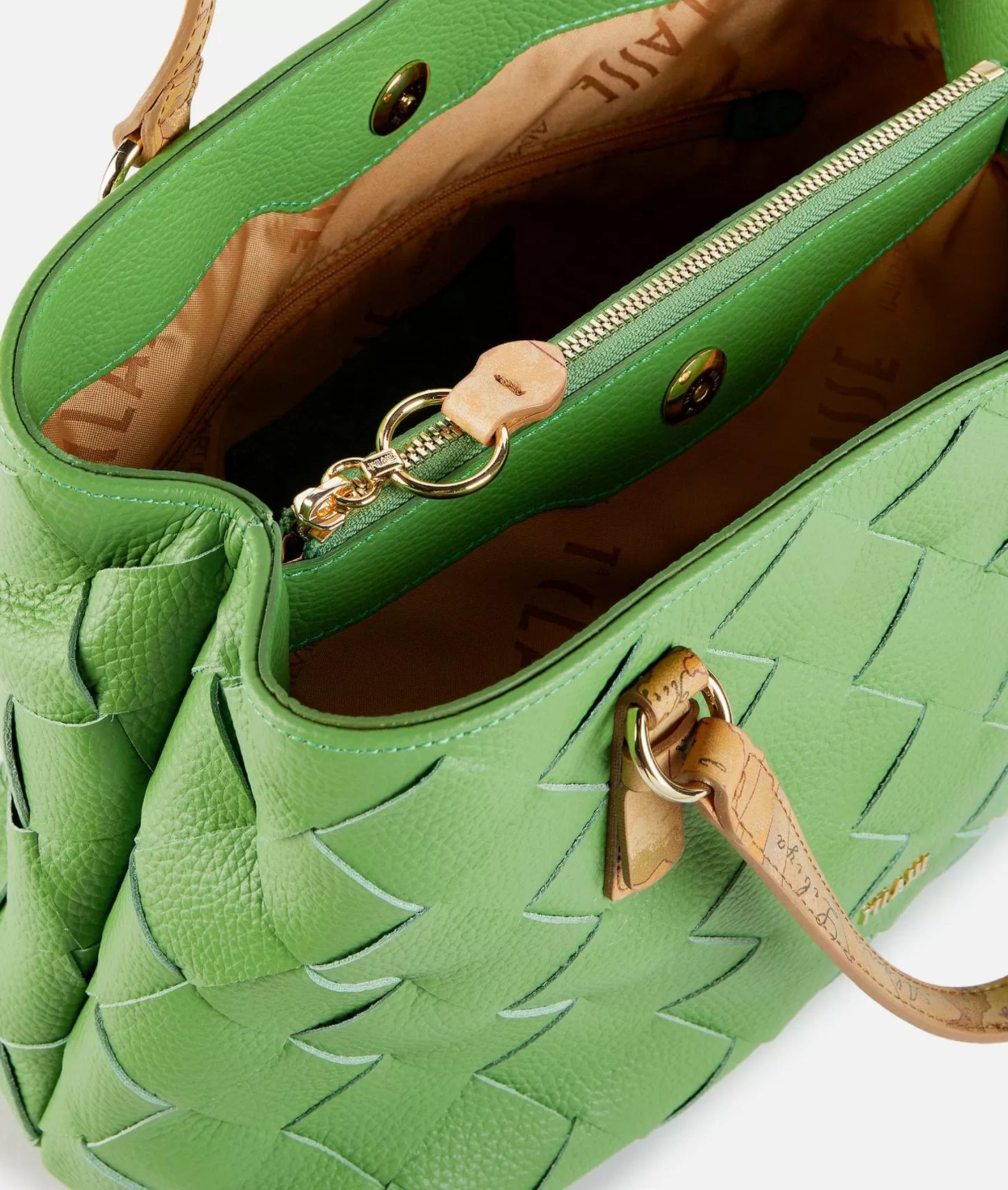 Pura Leather borsa a mano Verde Bali