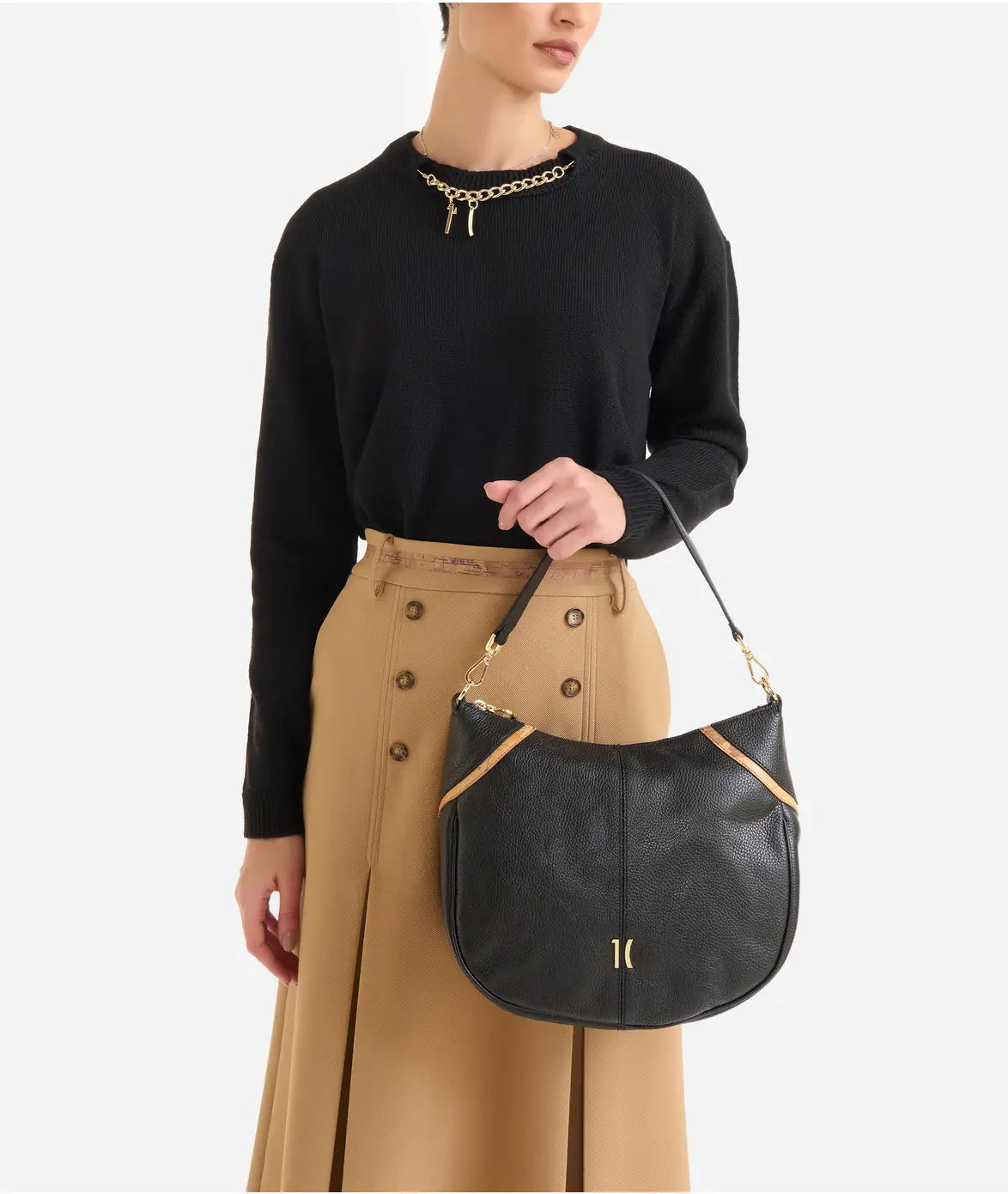 Castle Leather sottospalla doppia portabilità Nera