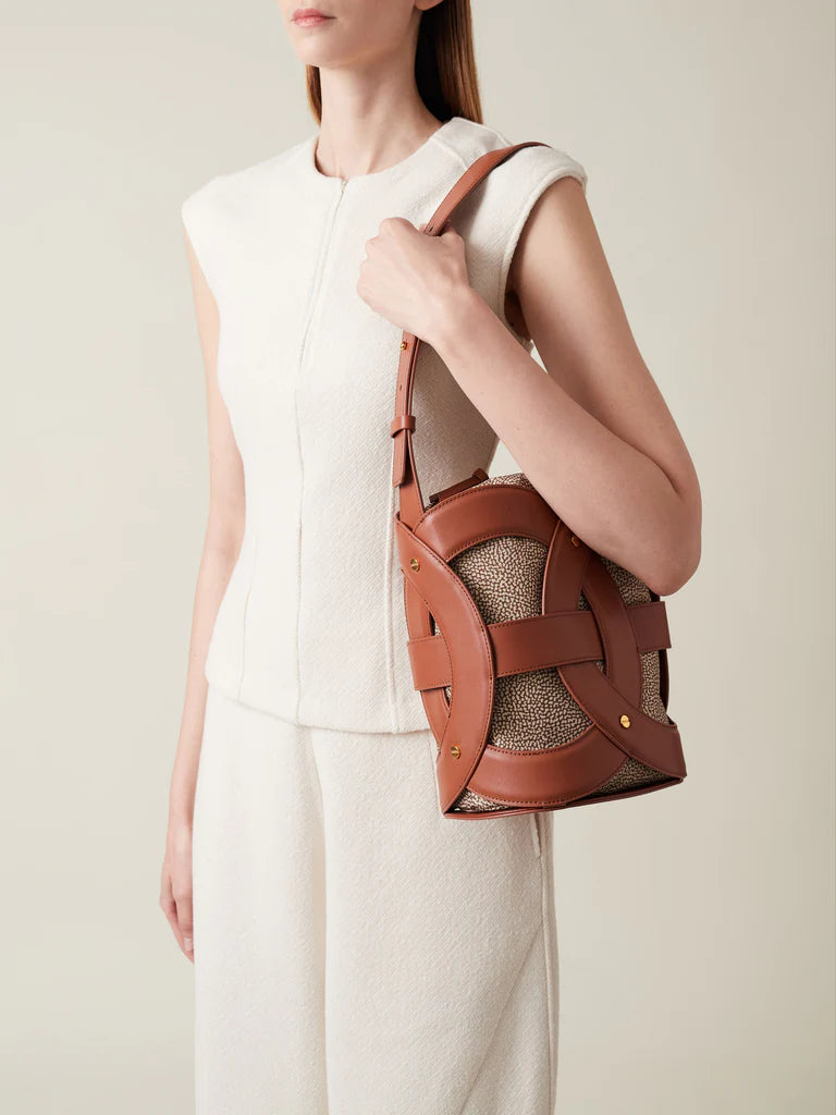 ALL ROUND SECCHIELLO MEDIUM MARRONE