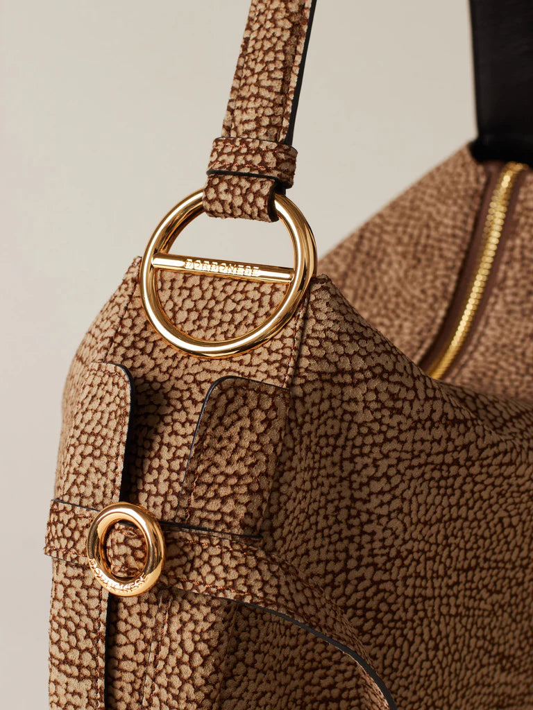 BRIDLE BORSA HOBO MEDIUM CAMOSCIO OP