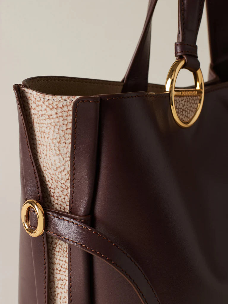 BRIDLE BORSA SHOPPING MEDIUM CASTANO/MUSHROOM