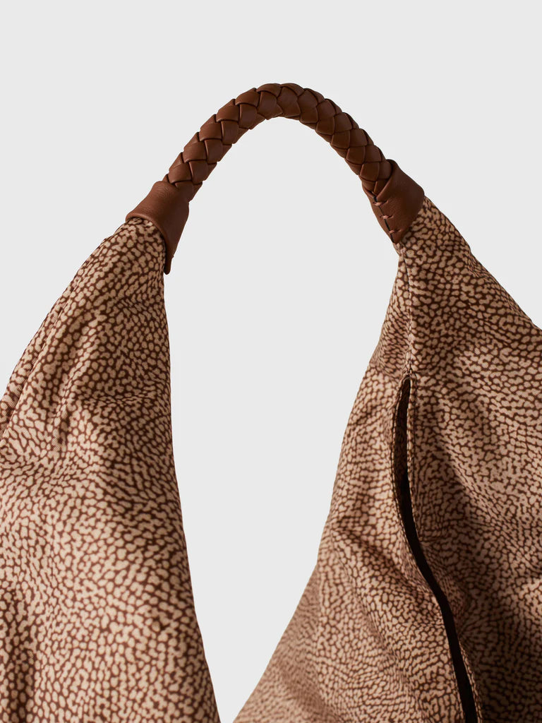 PLIE BORSA HOBO LARGE Borsa a spalla in Tessuto riciclato Op