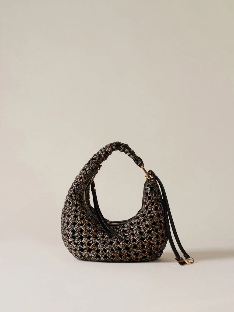 HOBO LA NIDO MINI OP NATURALE / NERO