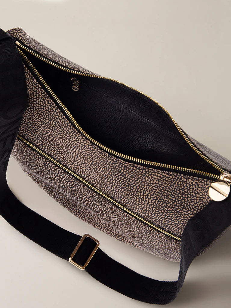 LUNA BAG SMALL OP NATURALE / NERO
