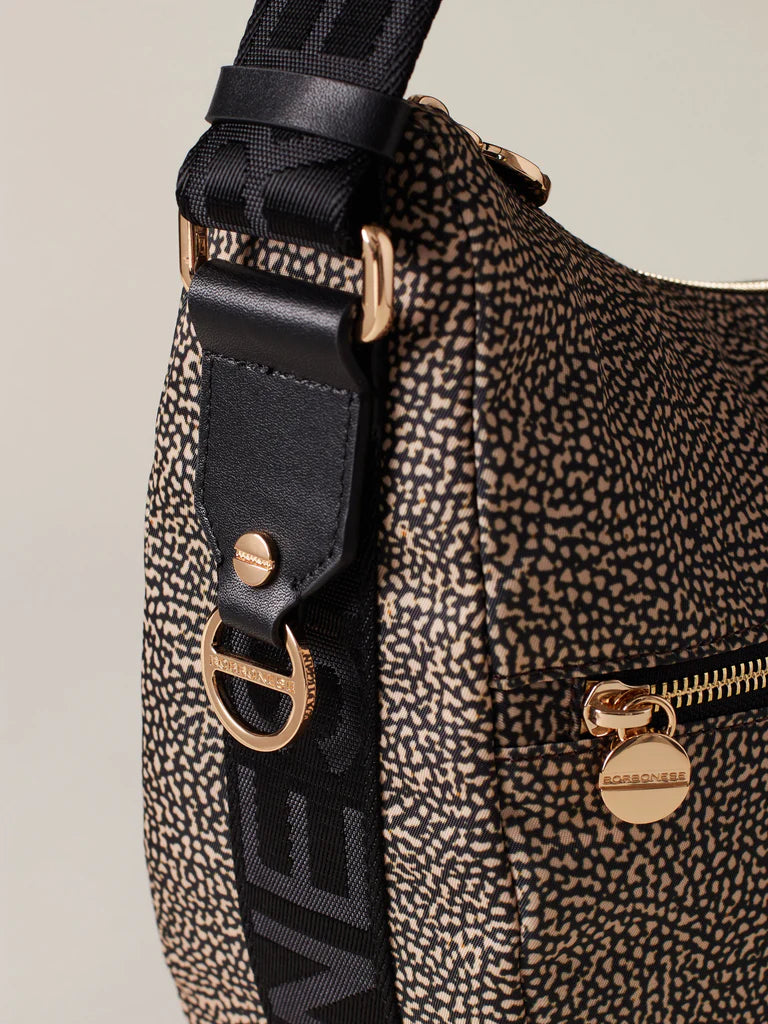 LUNA BAG MIDDLE OP NATURALE / NERO