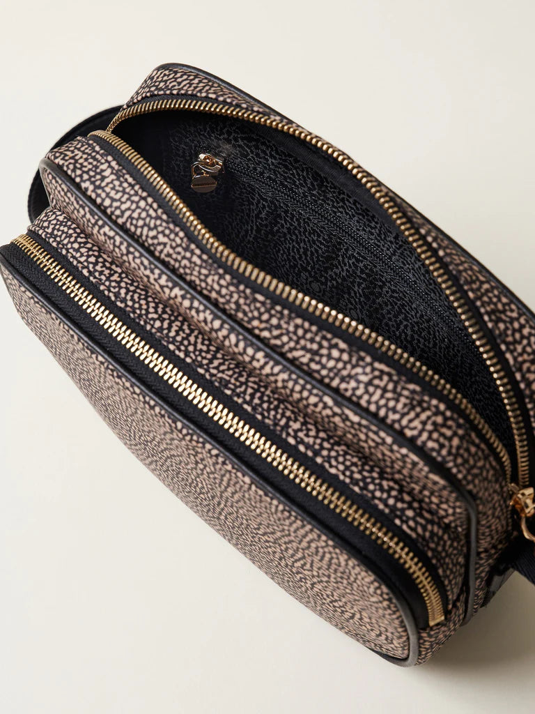 CAMERA CASE SMALL OP NATURALE / NERO