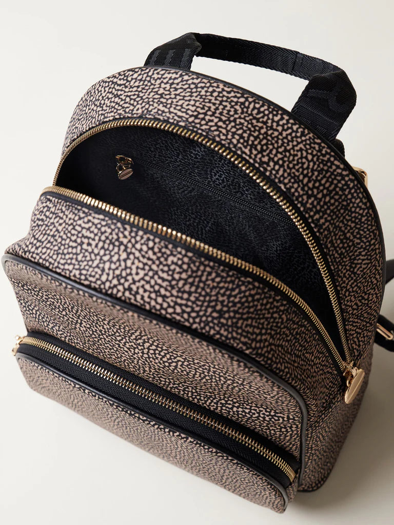 ZAINO MEDIUM OP NATURALE / NERO