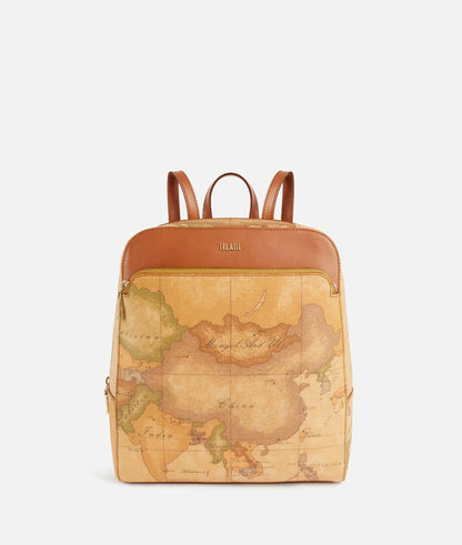 Zaino in tessuto stampa Geo Classic Naturale