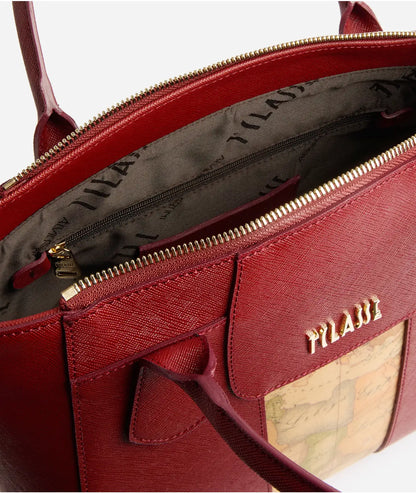 Windy City borsa a mano grande Rosso Acero