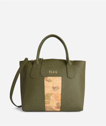 Windy City borsa a mano grande Verde Muschio