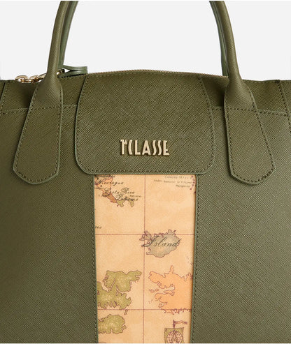 Windy City borsa a mano grande Verde Muschio