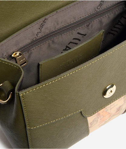 Windy City borsa a mano con patta Verde Muschio