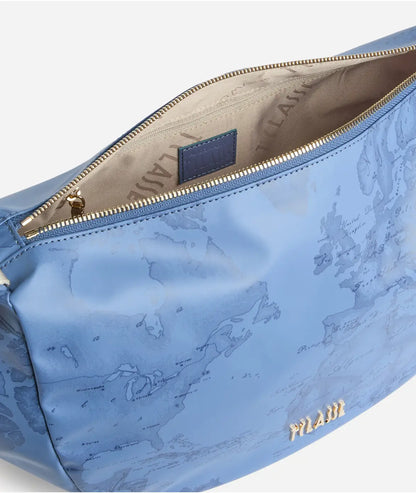 Soft Color tracolla a mezzaluna grande Blu Jeans