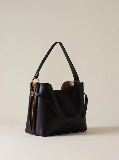 BRIDLE BORSA SECCHIELLO MEDIUM NERA
