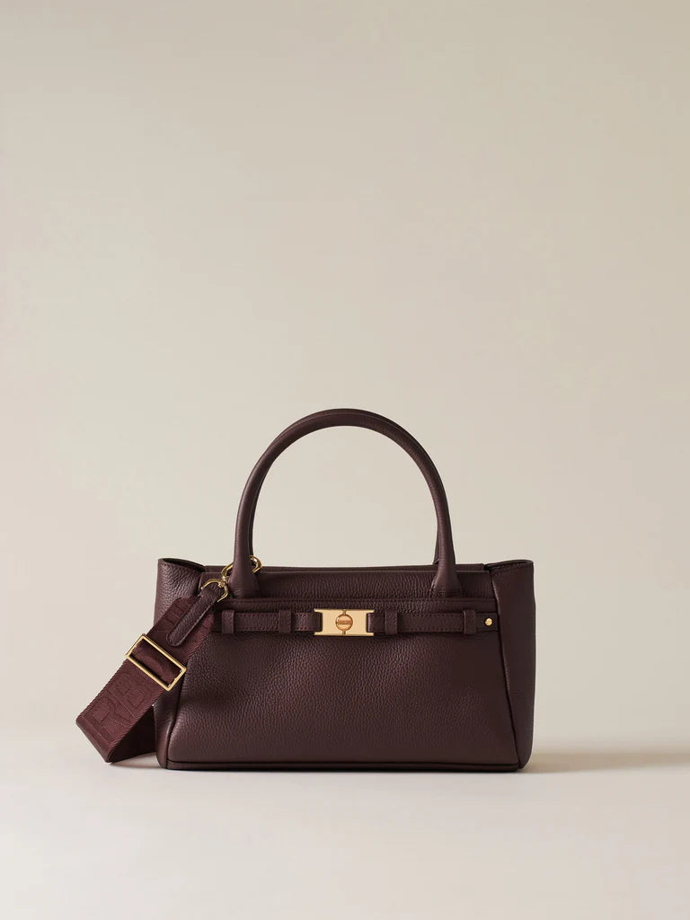 TORINESE BORSA BAULETTO SMALL CASTANO