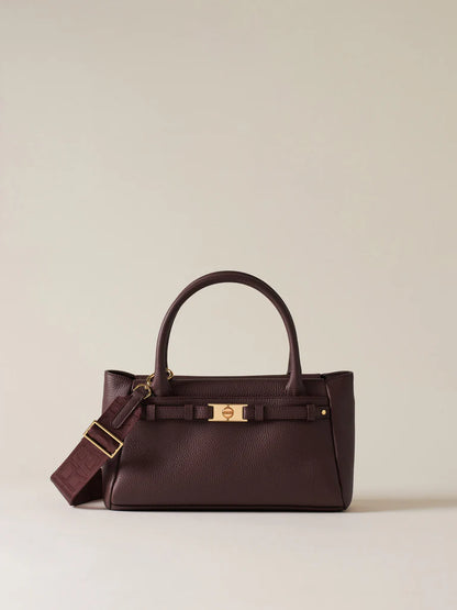 TORINESE BORSA BAULETTO SMALL CASTANO