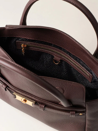 TORINESE BORSA BAULETTO SMALL CASTANO