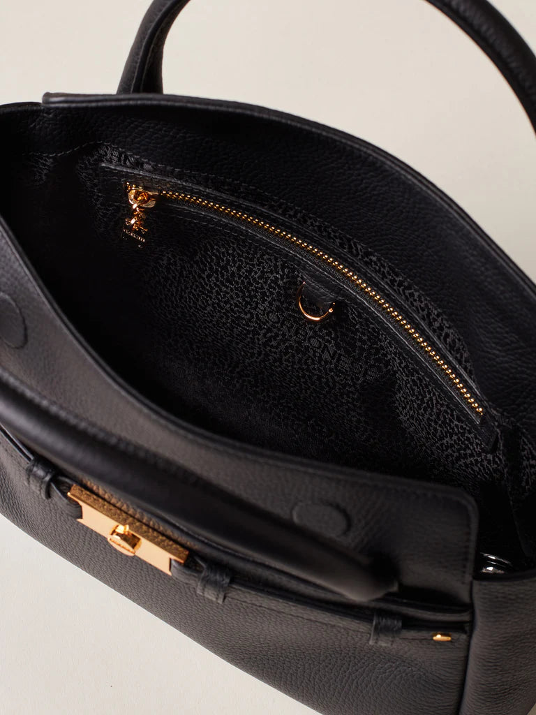 TORINESE BORSA BAULETTO SMALL NERA