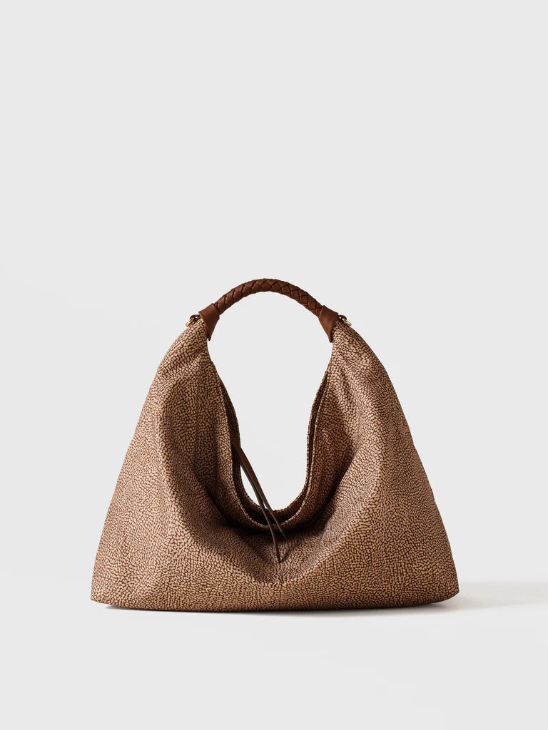 PLIE BORSA HOBO MEDIUM Borsa a mano in Tessuto riciclato Op
