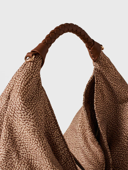 PLIE BORSA HOBO MEDIUM Borsa a mano in Tessuto riciclato Op