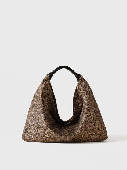 PLIE BORSA HOBO MEDIUM Borsa a mano in Tessuto riciclato Op