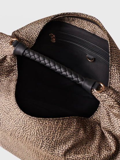 PLIE BORSA HOBO MEDIUM Borsa a mano in Tessuto riciclato Op