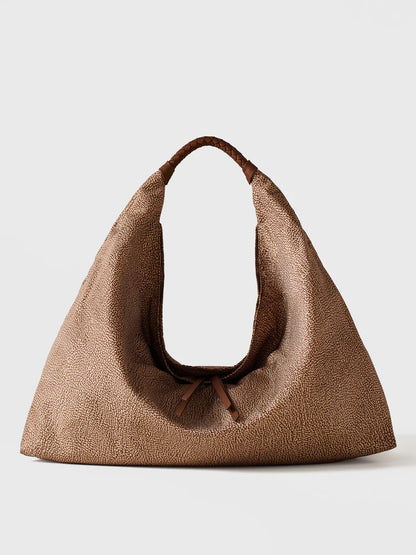 PLIE BORSA HOBO LARGE Borsa a spalla in Tessuto riciclato Op