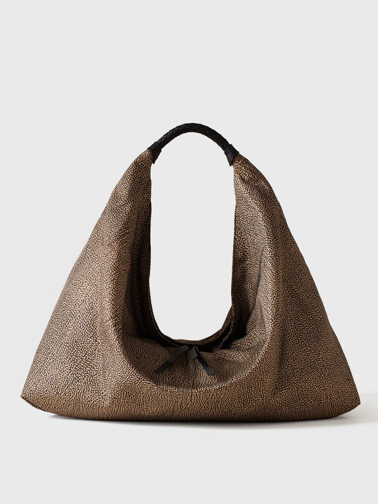 PLIE BORSA HOBO LARGE Borsa a spalla in Tessuto riciclato Op