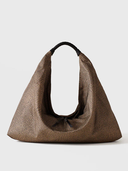 PLIE BORSA HOBO LARGE Borsa a spalla in Tessuto riciclato Op