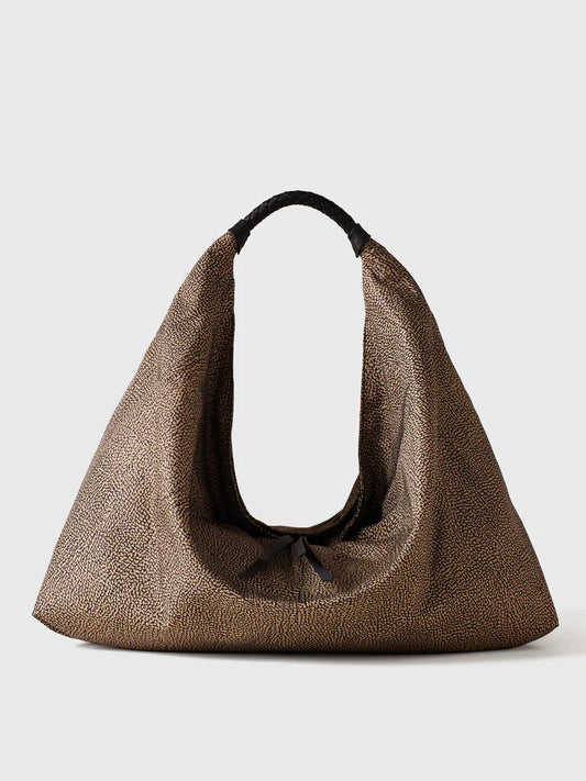 PLIE BORSA HOBO LARGE Borsa a spalla in Tessuto riciclato Op