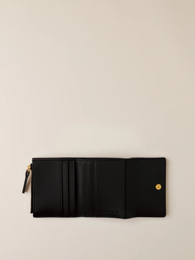 PORTAFOGLIO MINI CAMOSCIO OP\PELLE NERO