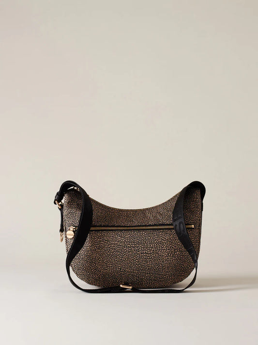 LUNA BAG SMALL OP NATURALE / NERO