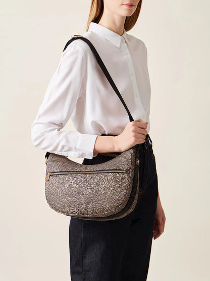 LUNA BAG SMALL OP NATURALE / NERO