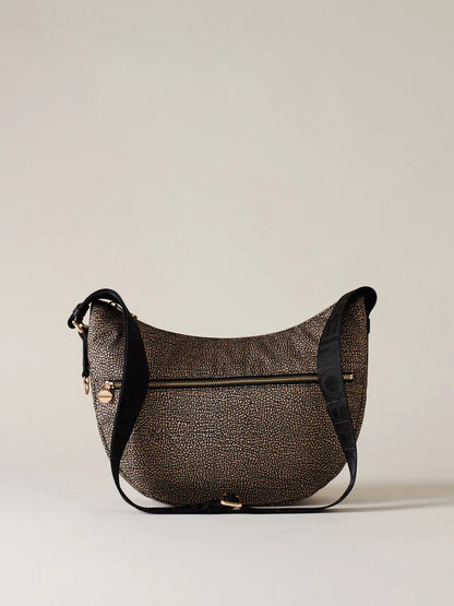 LUNA BAG MIDDLE OP NATURALE / NERO