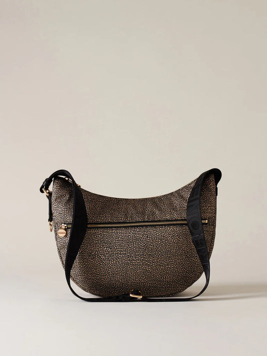 LUNA BAG MIDDLE OP NATURALE / NERO