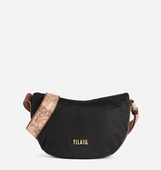 Stormy Nylon tracolla a mezzaluna piccola Nera